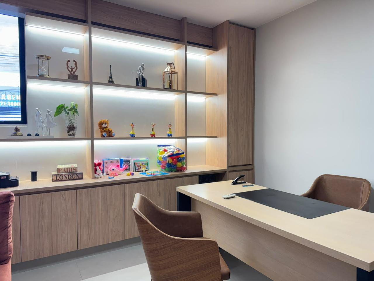 Sala de atendimento da clínica Aysu